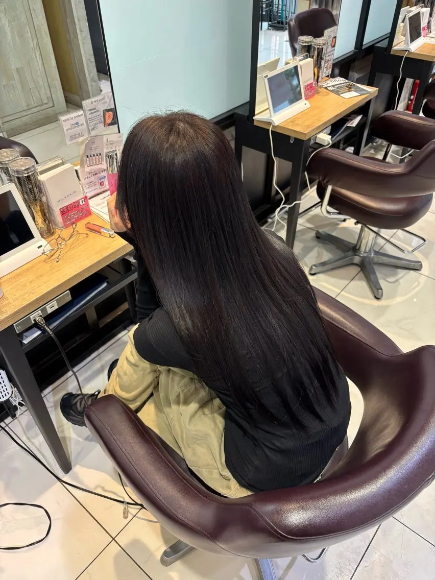 ロング カラー カット ヘアカラー トリートメント 透明感ダブルカラー/ レイヤー💕miyuのヘアスタイル