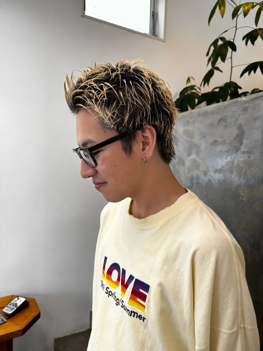 ショート メンズ カット 【Earth長岡】 新井翔壱のヘアスタイル