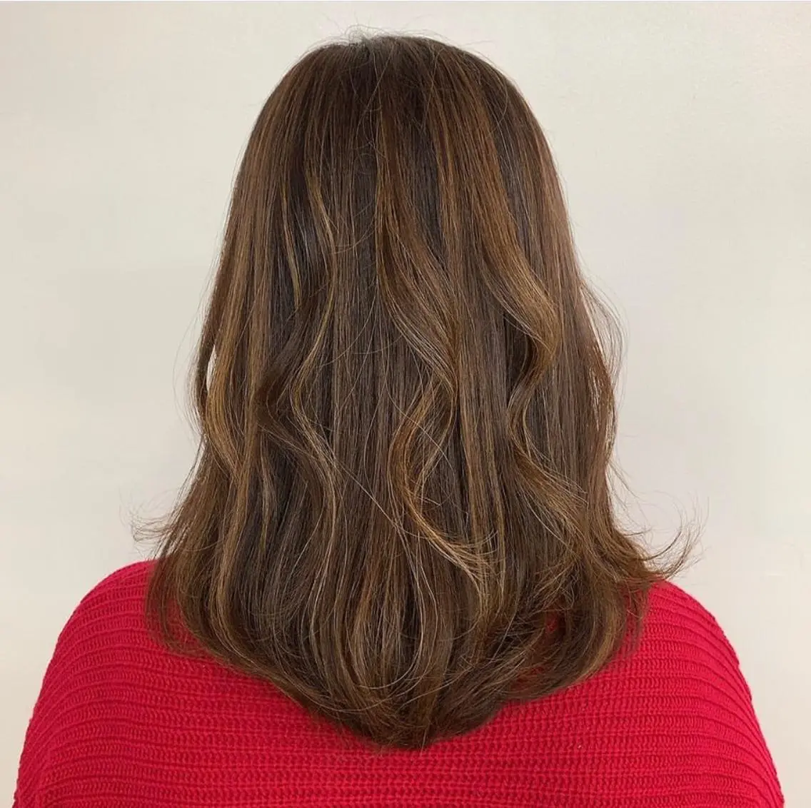 セミロング カラー ハイライトカラー ハイライト 那須 颯太のヘアスタイル