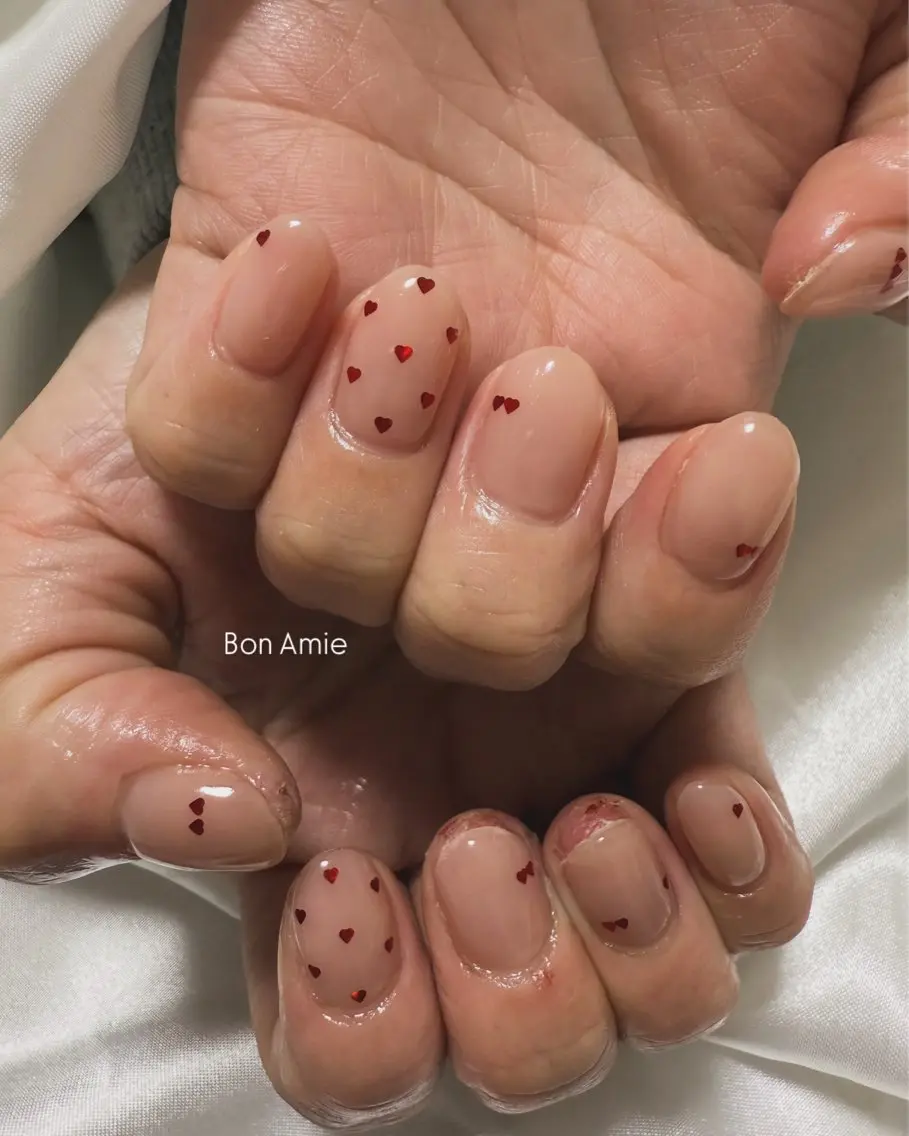 ネイル ハート Bon Amieのネイルデザイン