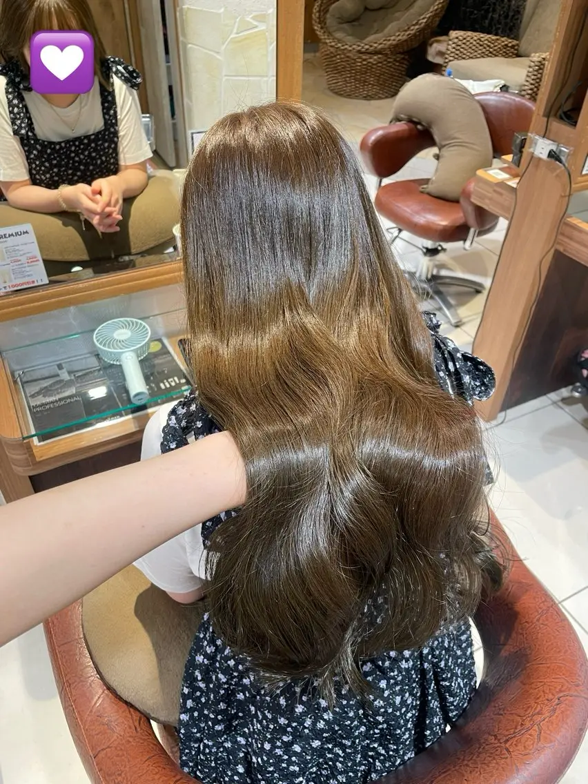 【人気NO.1】髪質改善ULTOWA+低ダメージカラー+メンテナンスカット🧴🎀コレにしておけば間違いなし👀✨️の写真
