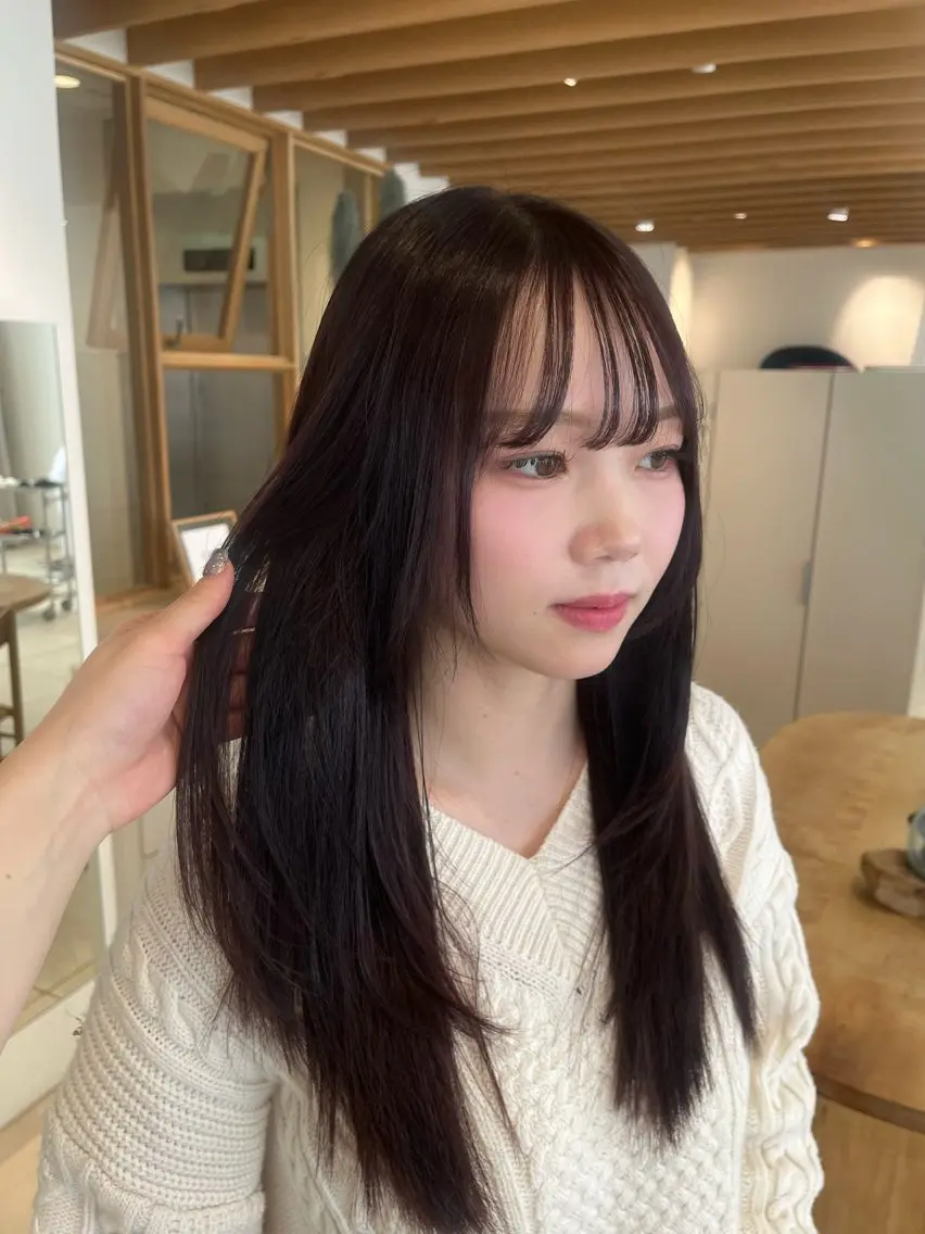 透明感ワンカラー（ロング）の写真