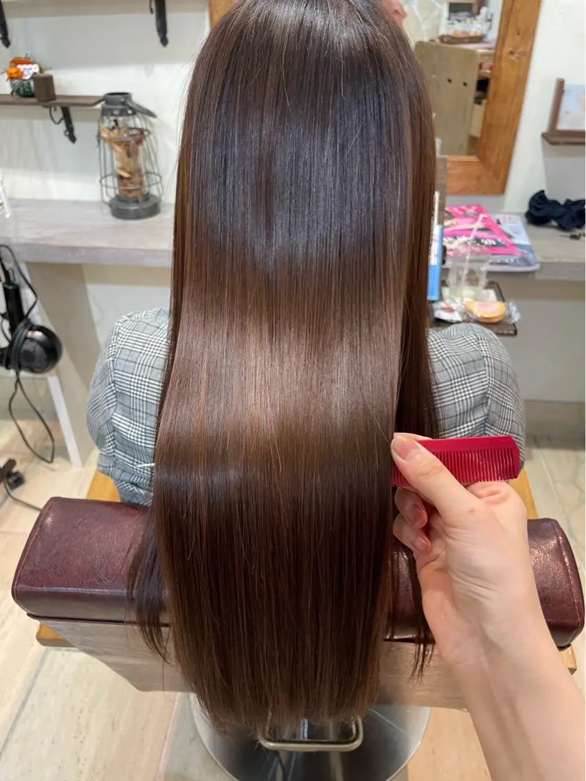 ロング 縮毛矯正 縮毛矯正 縮毛矯正✨ ななつのヘアスタイル