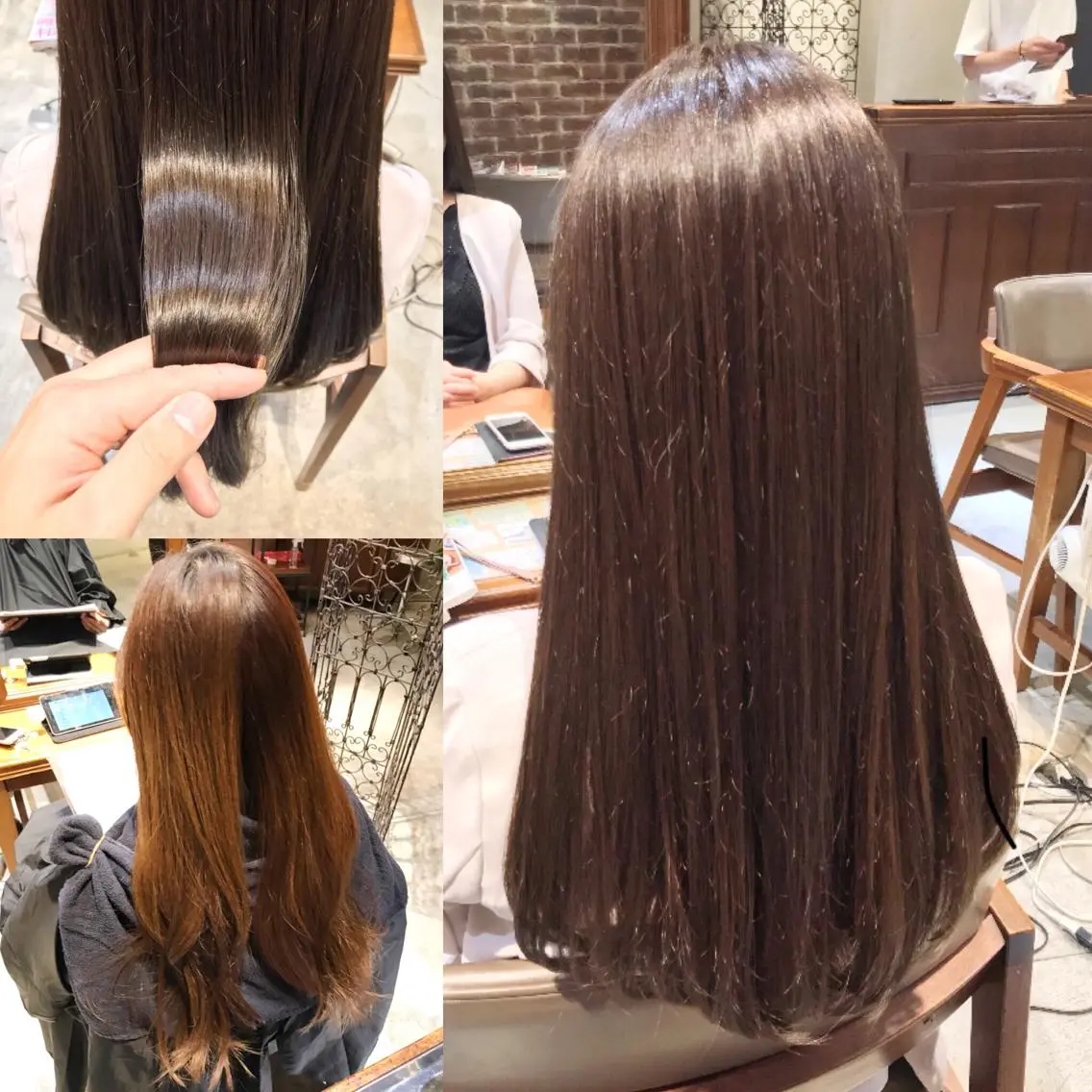 ロング カラー ヘアアレンジ アッシュ アッシュブラウン ブラウンカラー ヘアカラー トリートメント ヘッドスパ 小林 佳祐のヘアスタイル