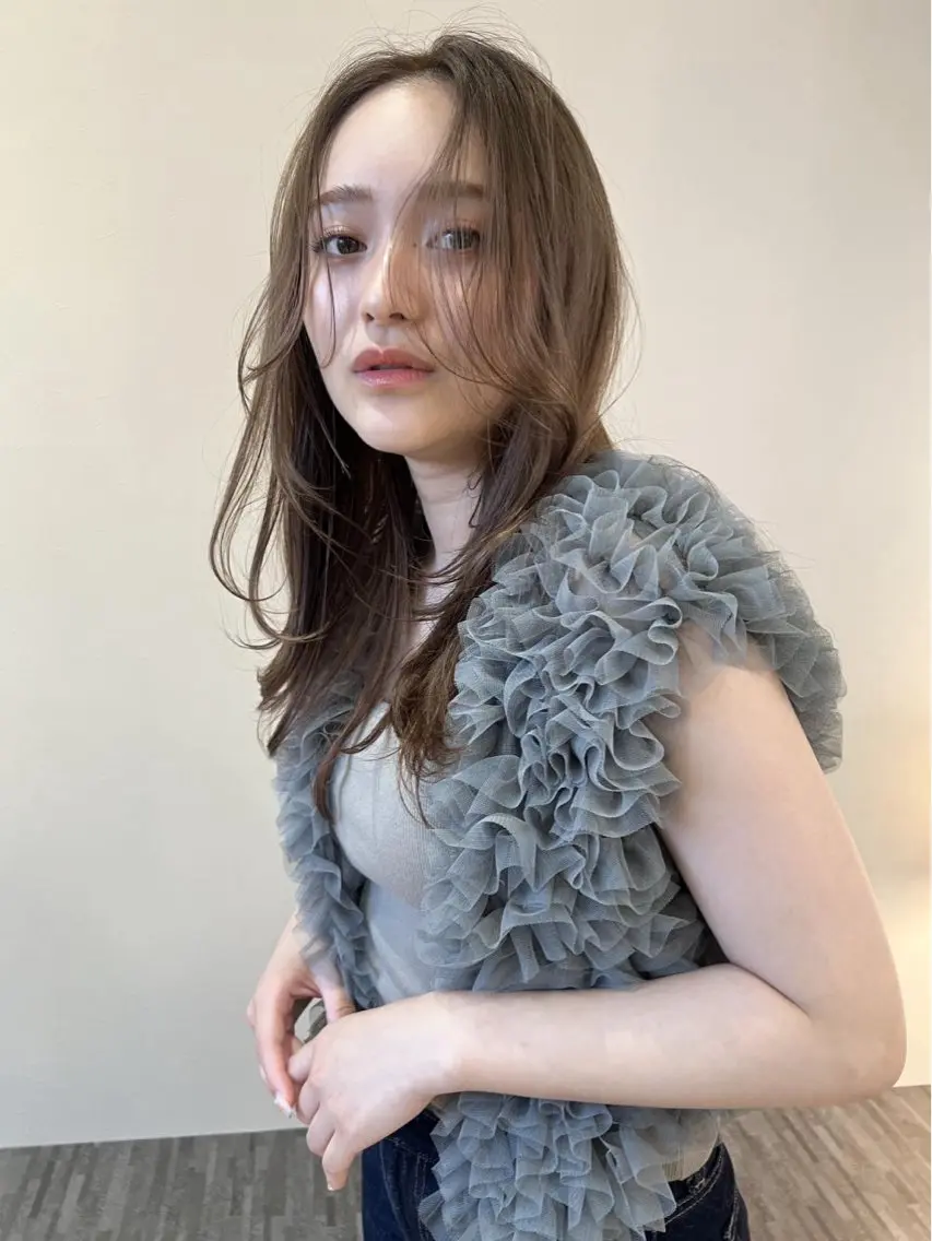 【19時以降受付可能/1名様限定】カット＋透明感カラー＋4STEPトリートメント　40%offの写真
