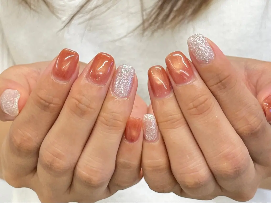 ネイル マグネットネイル ニュアンスネイル ハンドネイル ネイルサロン hotoriのネイルデザイン