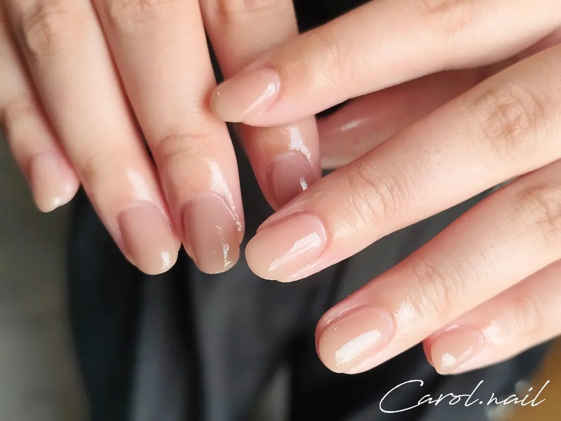 ネイル オフィスネイル ワンカラーネイル シンプルネイル ハンドネイル carol nailのネイルデザイン