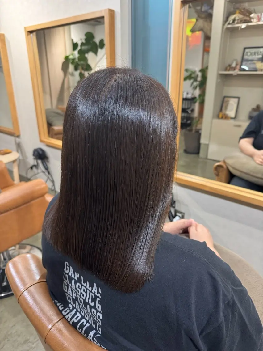 ミディアム ヘアカラー 永野 いずみのヘアスタイル