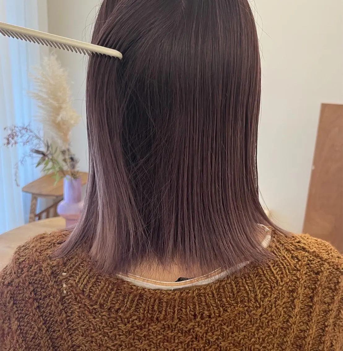 ミディアム カラー ラベンダーカラー ヘアカラー yupi🐈⬛ レイヤー/パーマのヘアスタイル