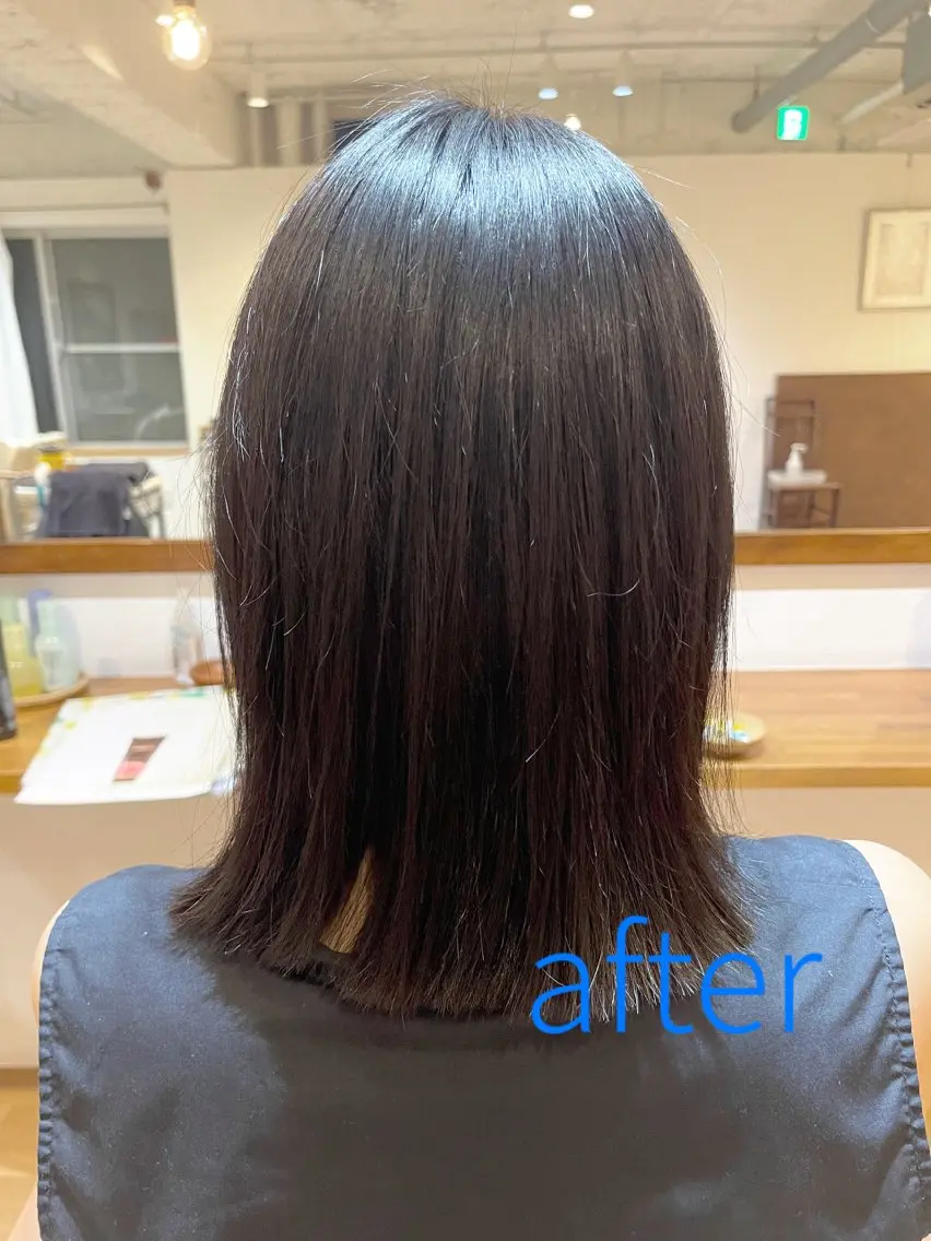 セミロング パーマ 西村 渉のヘアスタイル