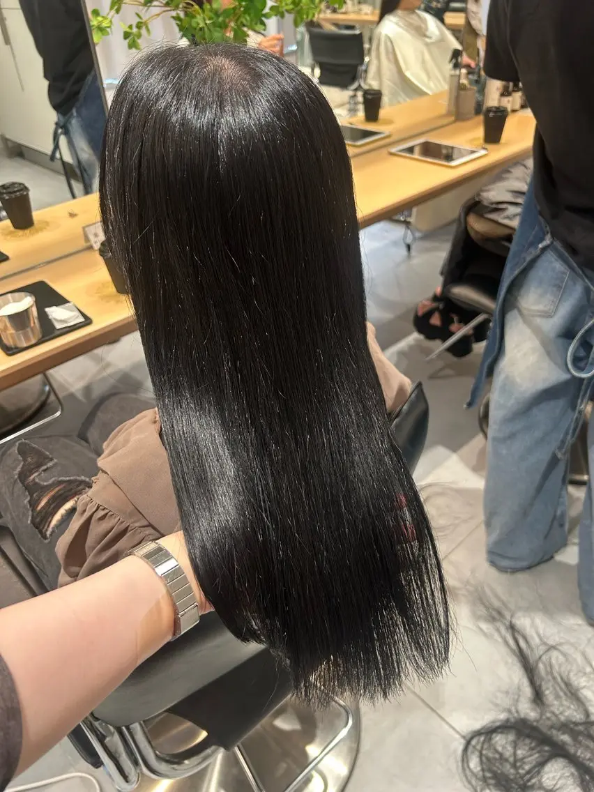 ロング ヘアカラー トリートメント 🧚つやさらhair 🧚manakaのヘアスタイル