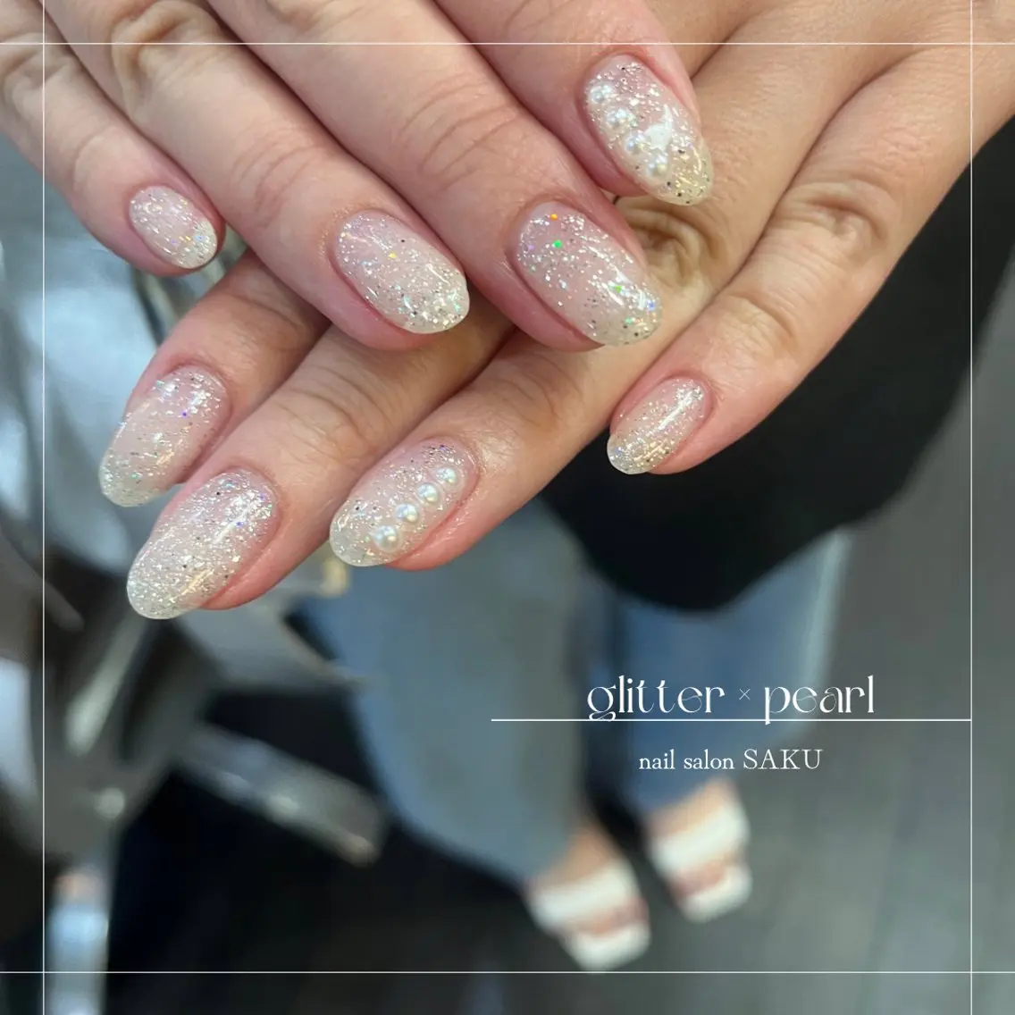 ネイル ニュアンスネイル シンプルネイル ハンドネイル SAKU nail 作島茜のネイルデザイン