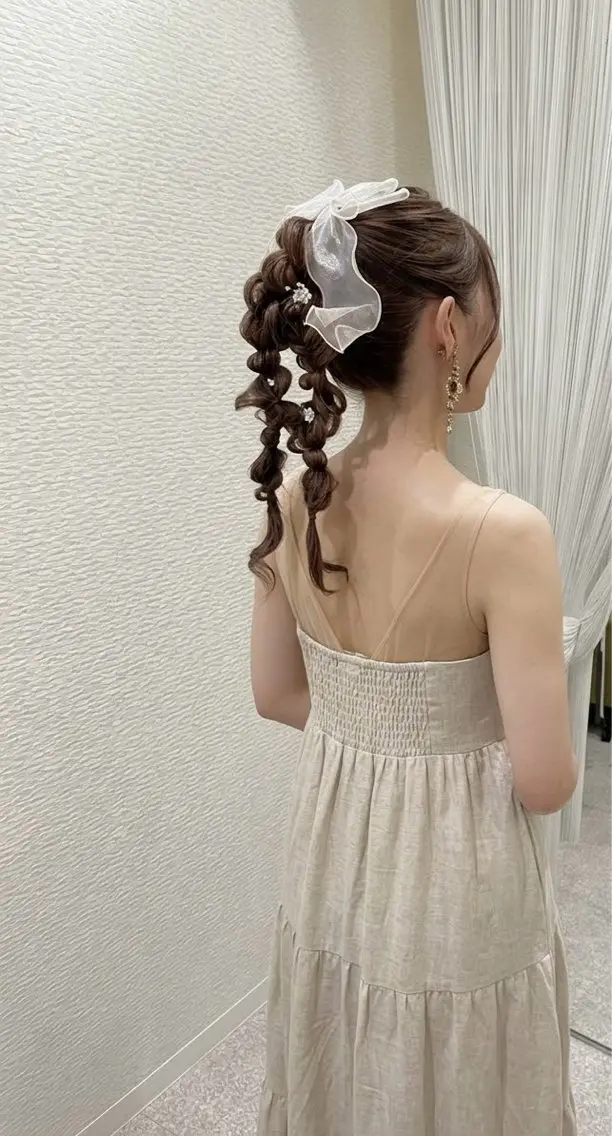 ヘアアレンジ 結婚式・ブライダル ヘアセット HairMake YUKAのヘアスタイル