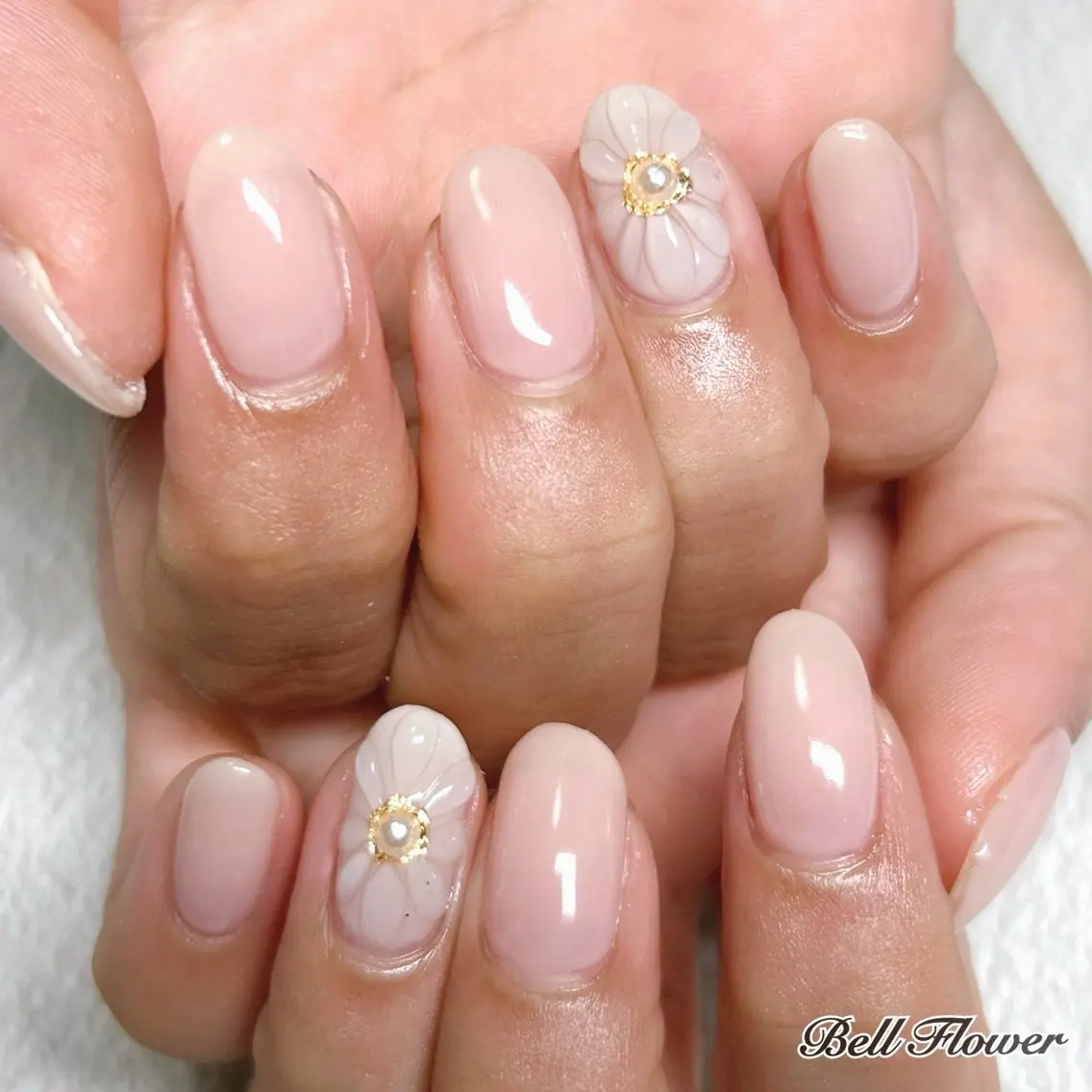 ネイル ハンドネイル Bell Flowerのネイルデザイン