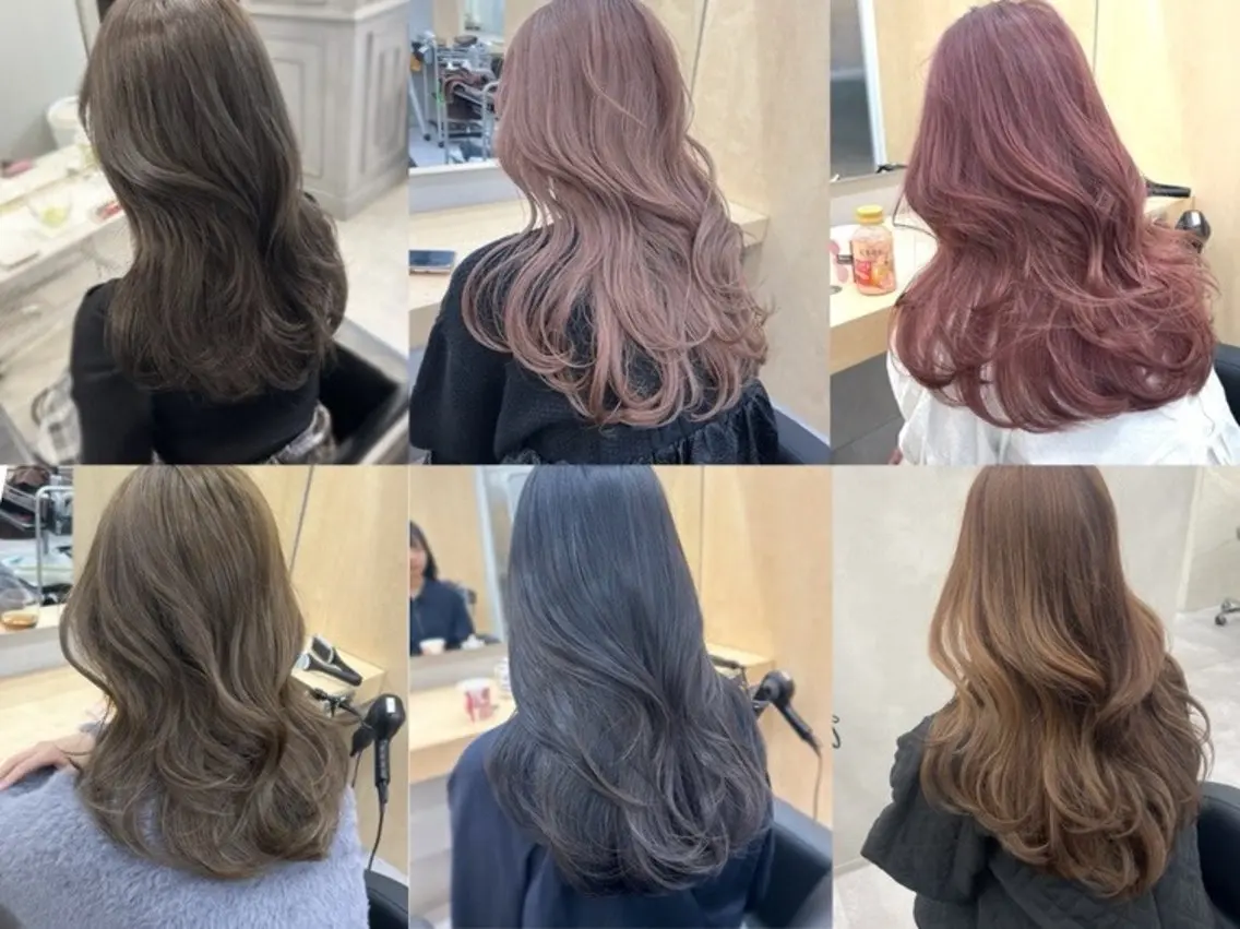 ロング カラー 🩷色気可愛い🩷 透明感カラー🩷のヘアスタイル