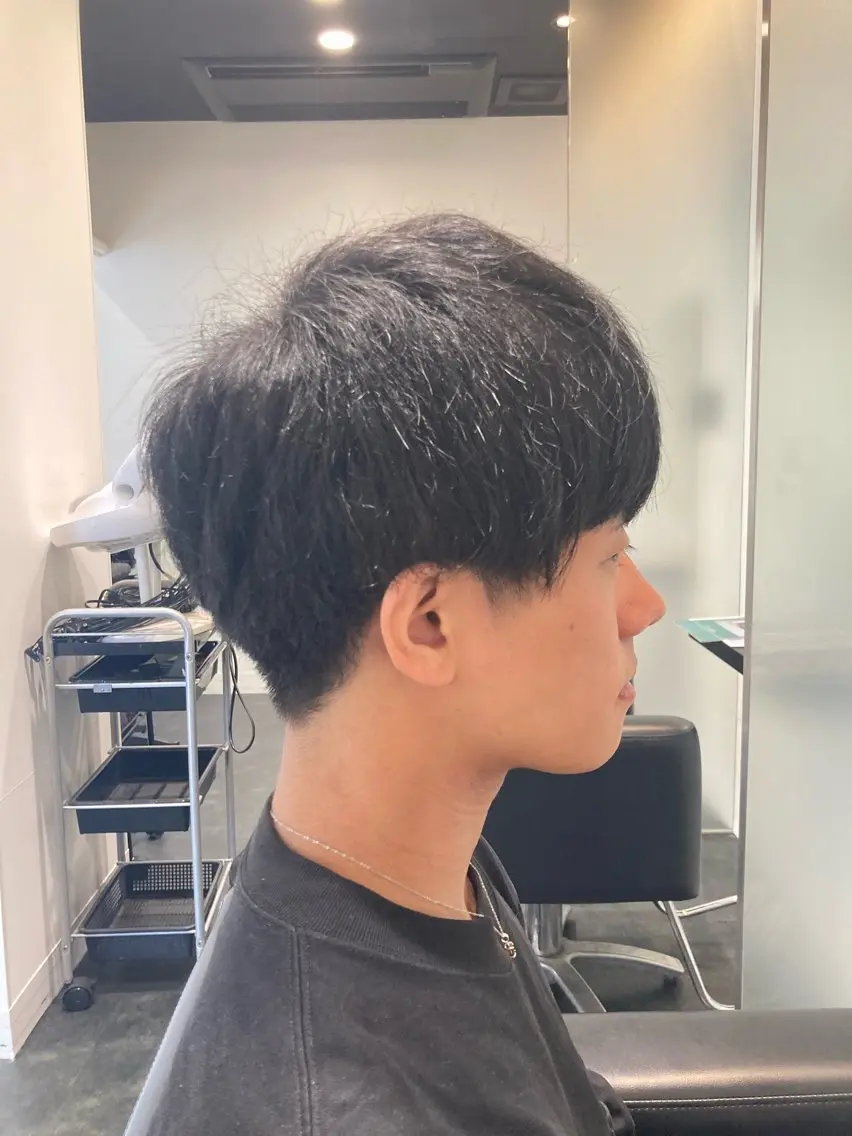メンズ 透明感カラー 板橋 島村美咲のヘアスタイル
