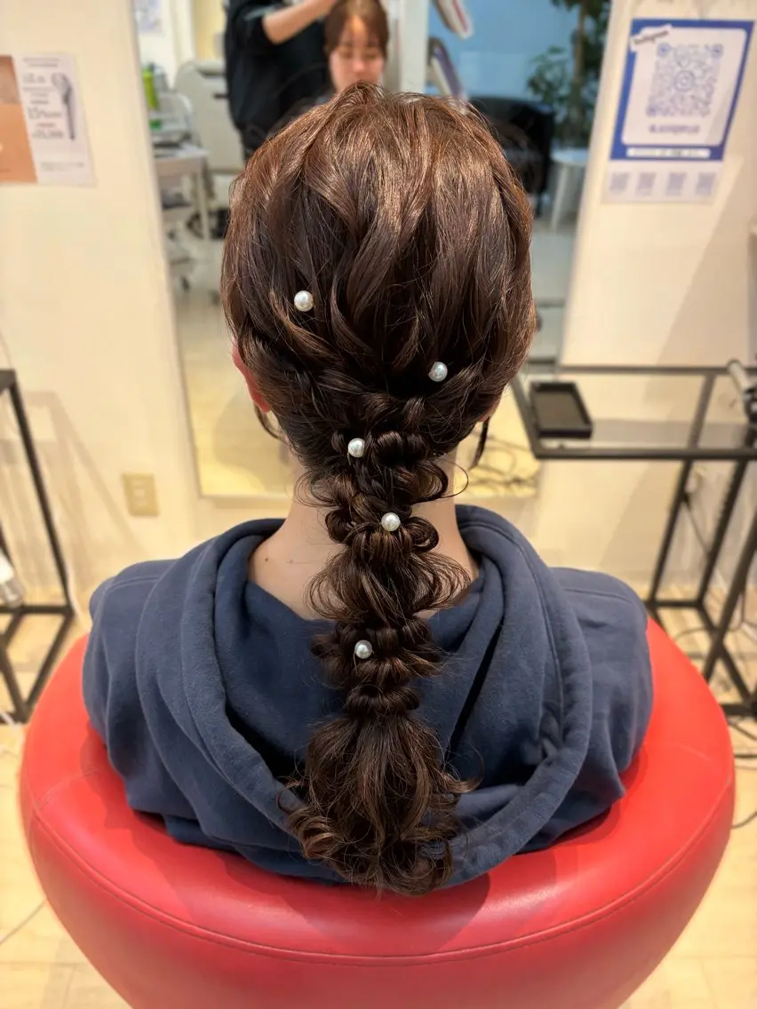 ヘアアレンジ ヘアセット lachiq R+ カイトのヘアスタイル