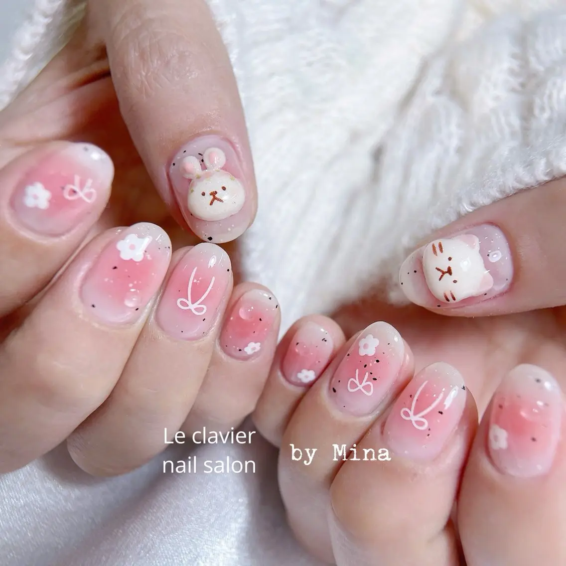 ネイル アートネイル 長さ出し ジェルネイル パラジェル スカルプネイル Mina Nailのネイルデザイン