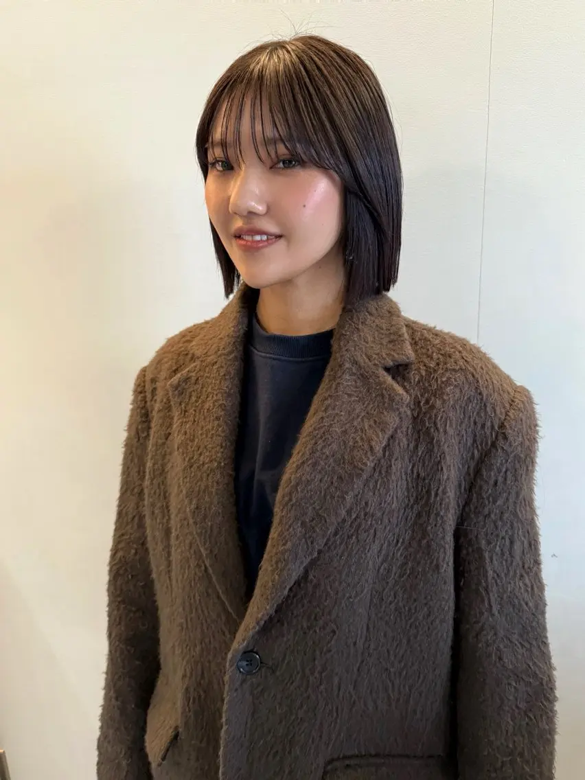 ショート ボブ カット ヘアカラー レイヤーカット\ウル フ chinatsuのヘアスタイル