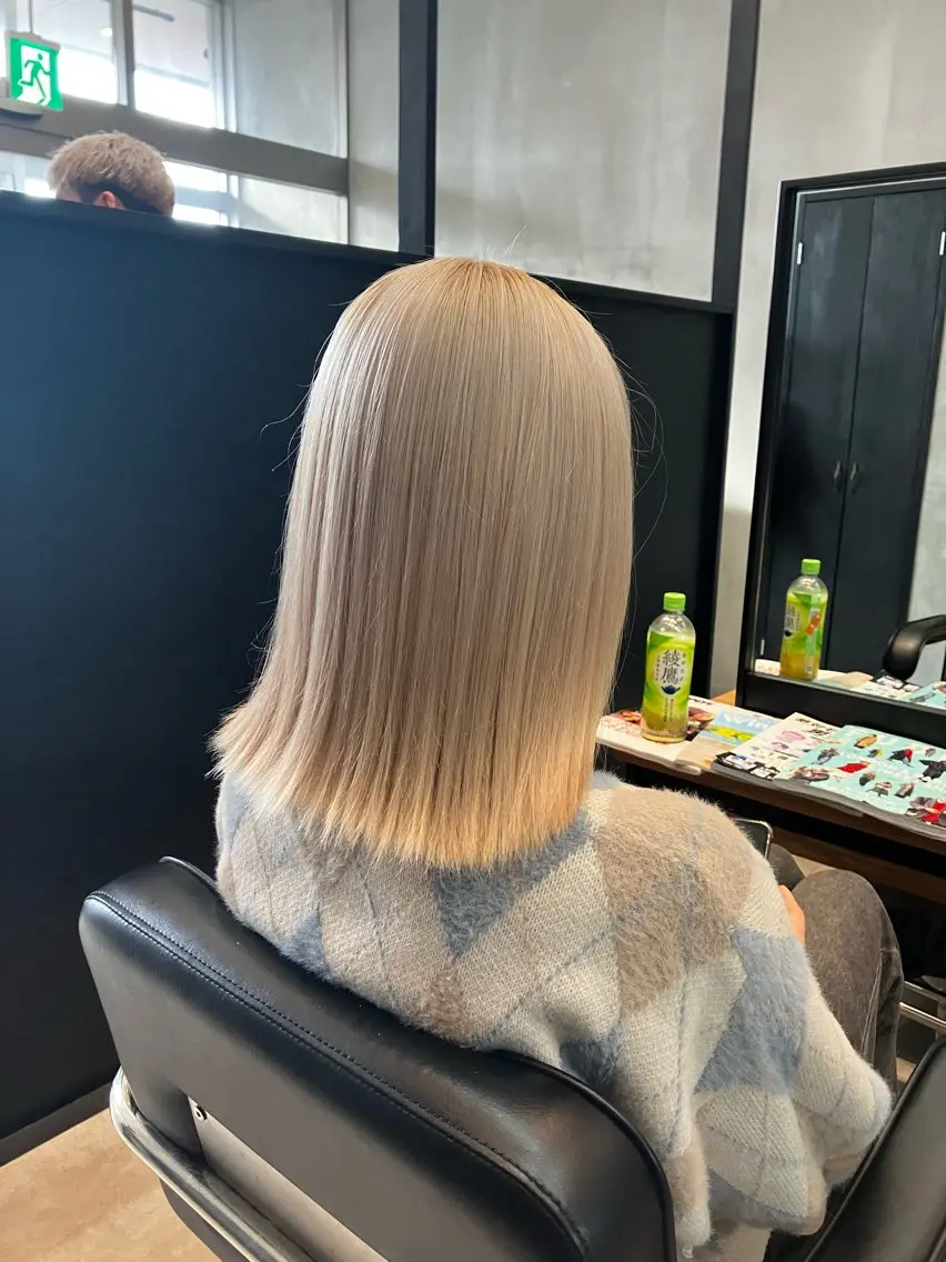 ミディアム ヘアカラー トリートメント 本田 央介のヘアスタイル