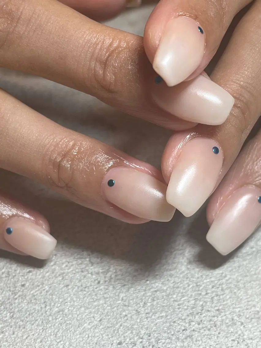 ネイル グラデーション グリーン マットネイル ニュアンスネイル オフィスネイル ハンドネイル rio nailのネイルデザイン