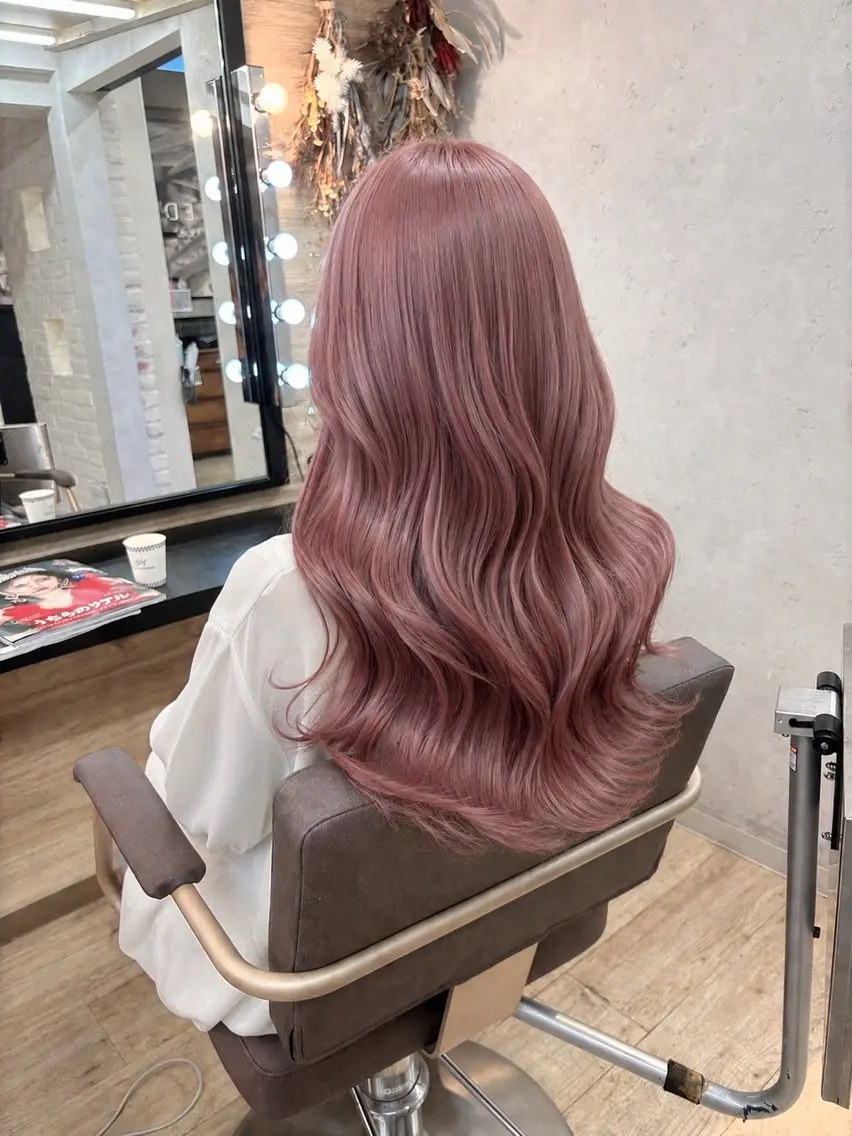 カラー ベージュカラー ピンクカラー ピンクベージュ ユナイテッド ビューティー西金沢のヘアスタイル