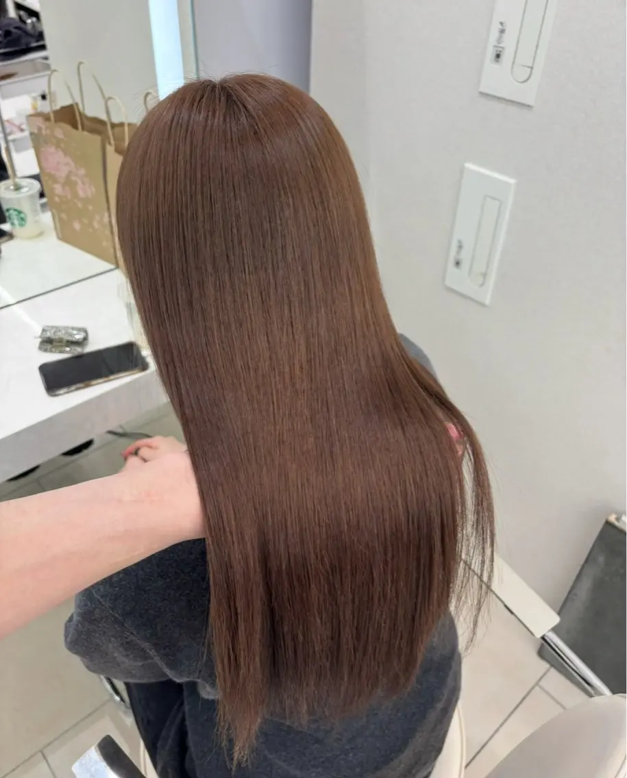 ロング カラー 🫧ロングレイヤー 韓国透明感カラー🫧のヘアスタイル