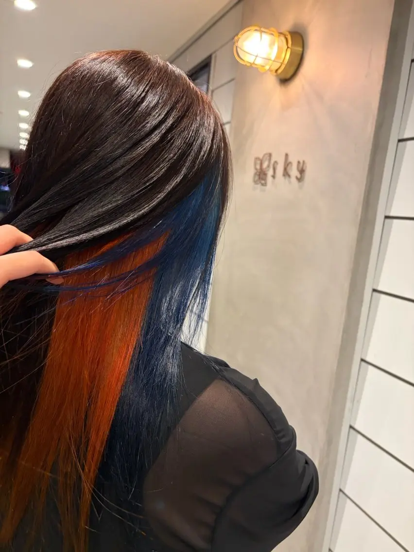 ロング ヘアカラー 久光 亜寿花のヘアスタイル