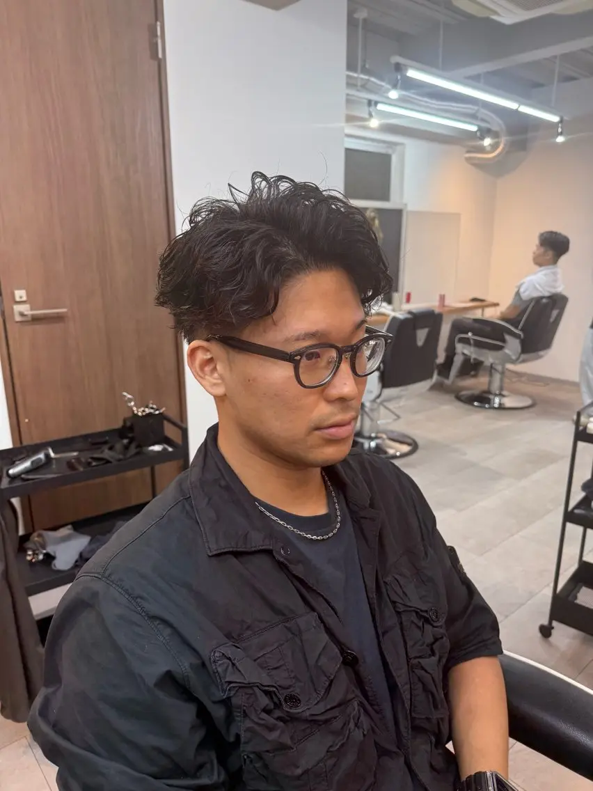 メンズ カット パーマ 直毛改善特化美容師/ 大森雄貴のヘアスタイル