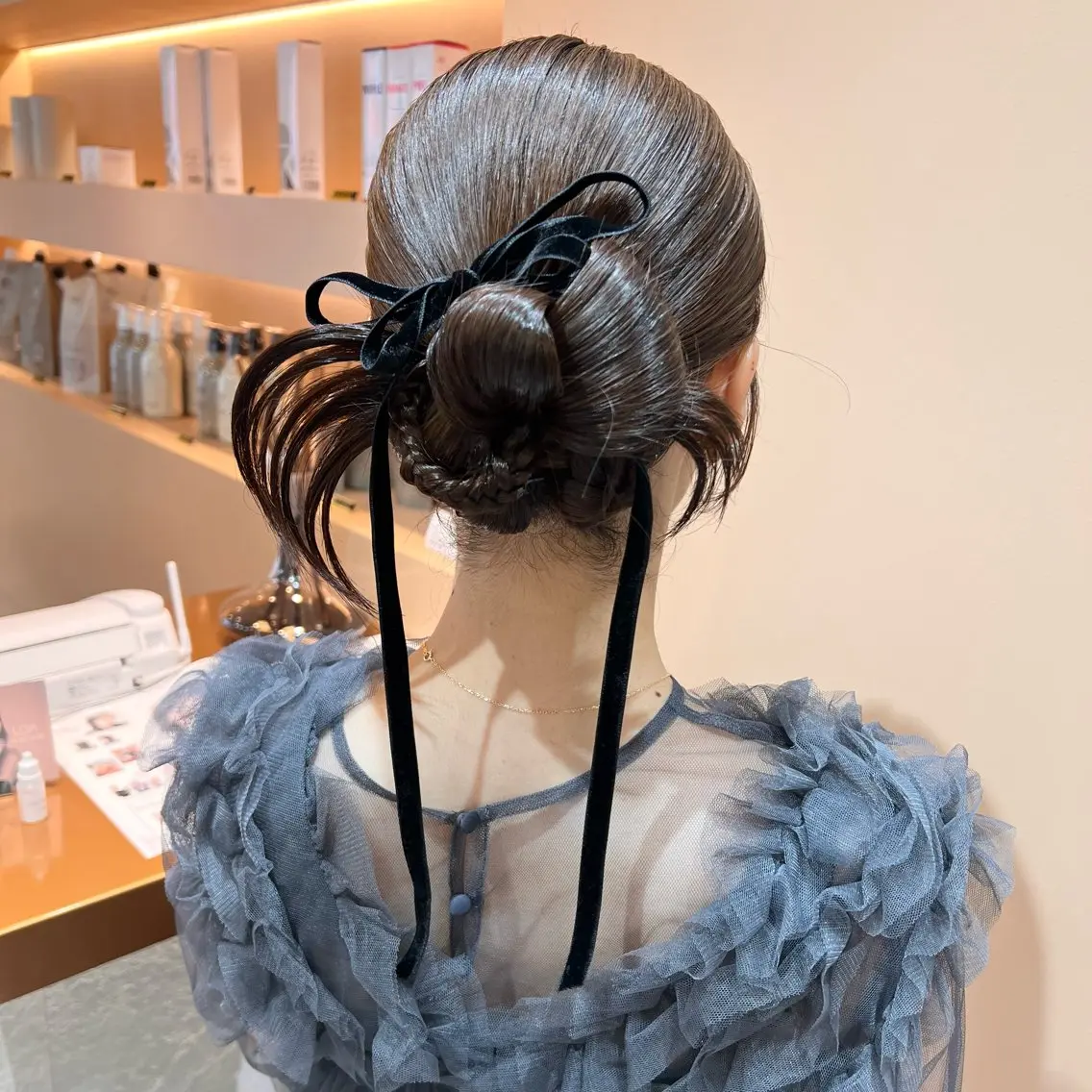 セミロング ヘアアレンジ ヘアセット ✨カチモリ✨レイヤー 韓国ヘア🇰🇷ゆいのヘアスタイル