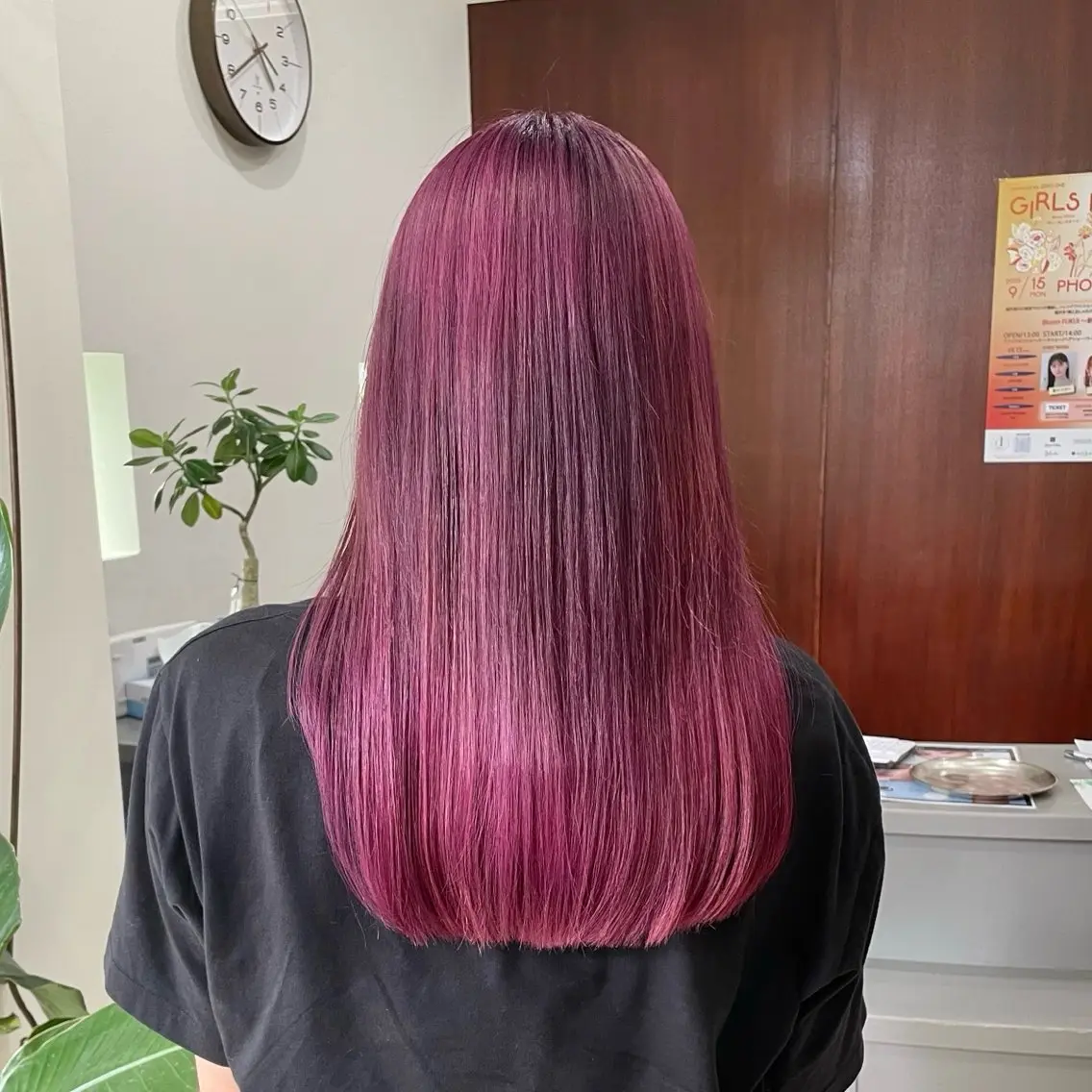 カラー ブリーチ ピンクカラー 縮毛矯正 ヘアカラー arika【アリカ】 Ayuiのヘアスタイル