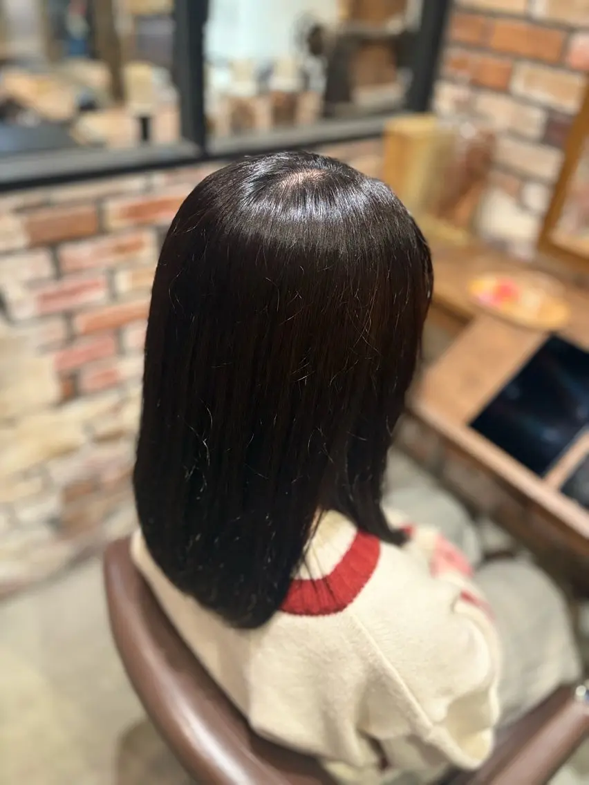 女性限定👧🏻カット＋イルミナカラー+3stepトリートメント🐩（透明感抜群✨シャンプー・ブロー込み）の写真