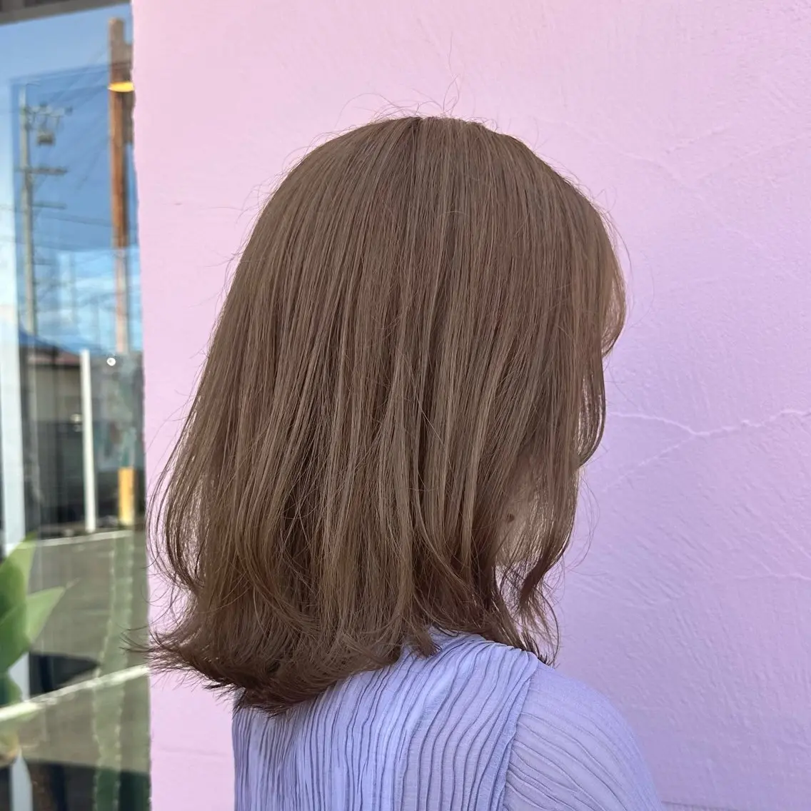 ミディアム カラー 柔らかいbeige ¦韓国¦🩰マユ🩰のヘアスタイル