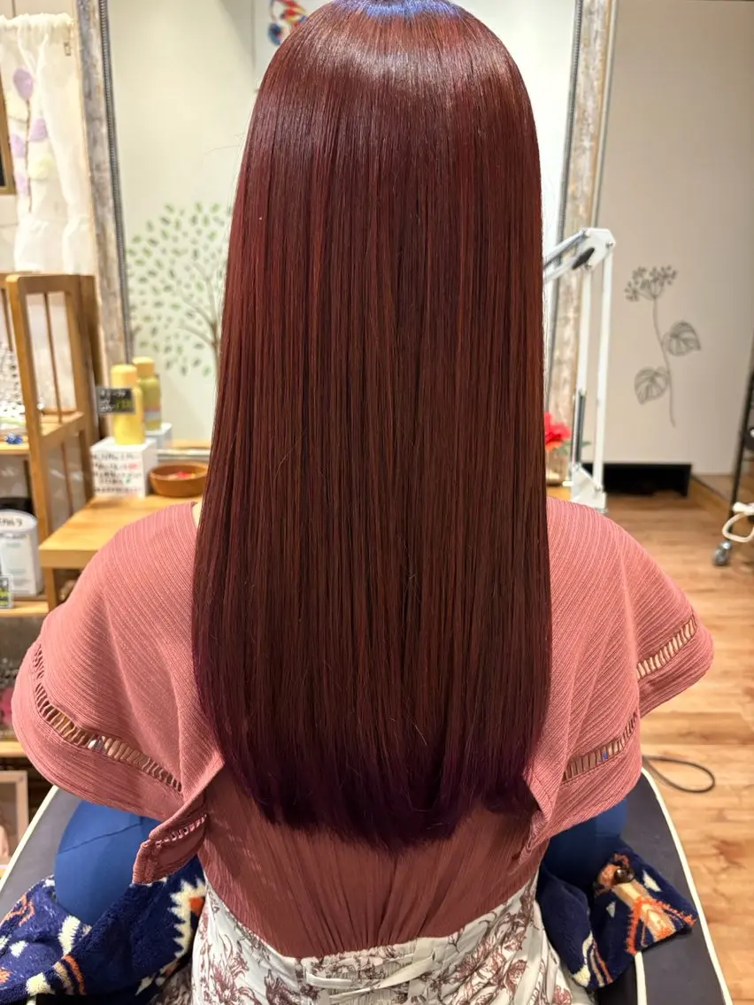 カラー(白髪染め変更可)＆うるつやトリートメント🌈寒色、暖色カラーおすすめ🌹の写真