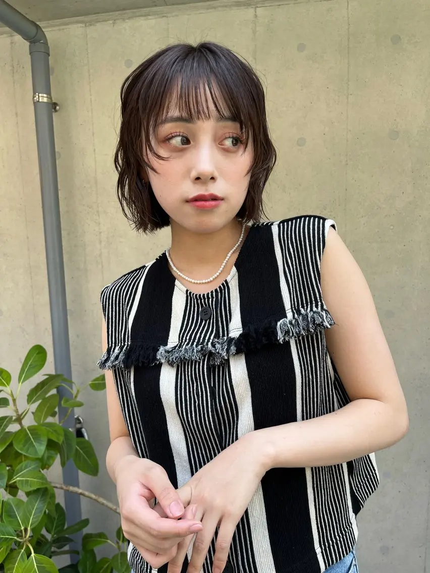 ショート カラー カット ヘアカラー トリートメント 嶋佐 昌大 シマサマオのヘアスタイル
