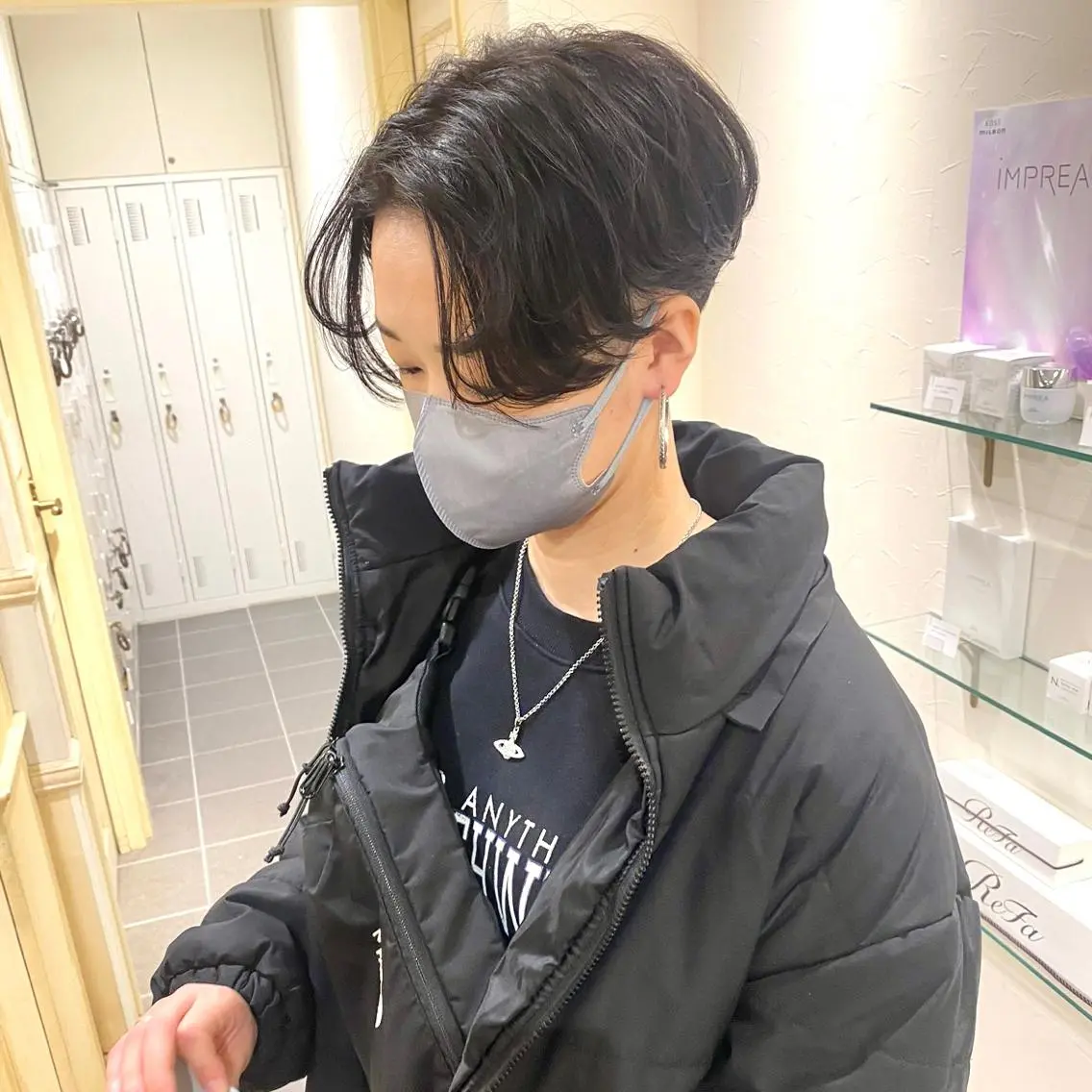 ショート ハンサムショート ボブ ハイライト 似合わせカット ショートヘア 🔮診断サロン BASSA立川🔮のヘアスタイル