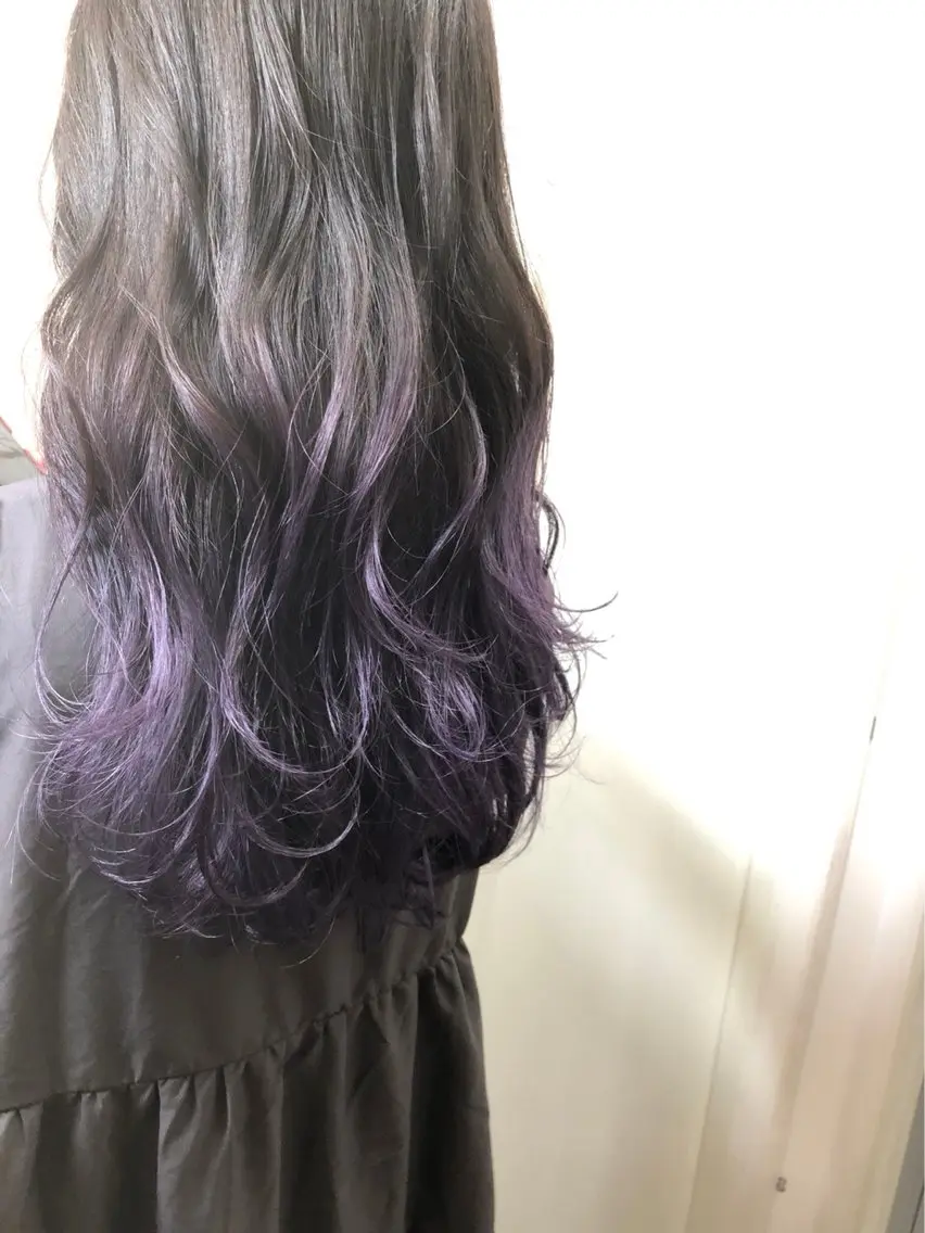ロング カラー ブリーチ ダブルカラー グラデーションカラー 羽エクステ/コリエク 横山潤人のヘアスタイル