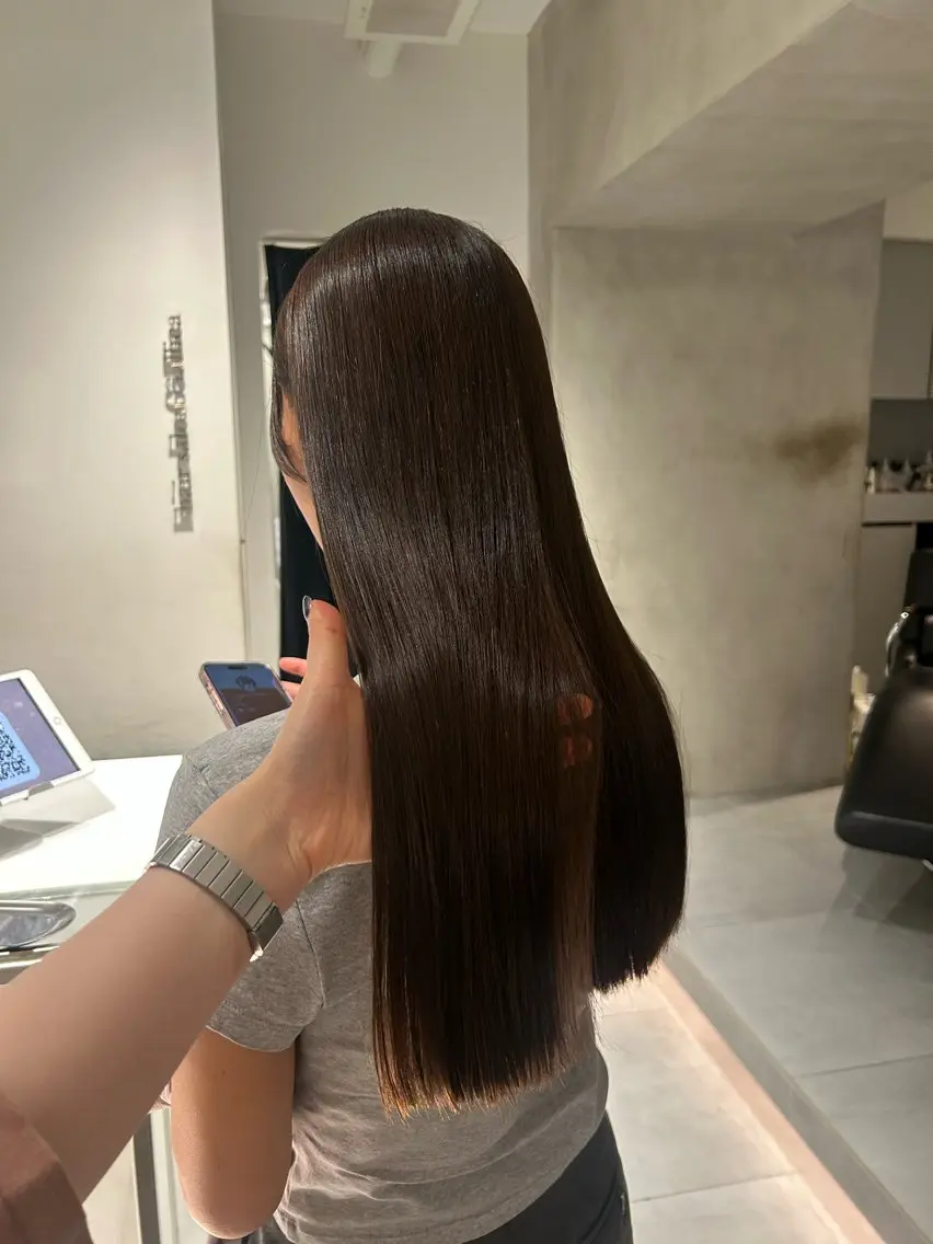 ロング カラー カット ヘアカラー トリートメント 🧚つやさらhair 🧚manakaのヘアスタイル