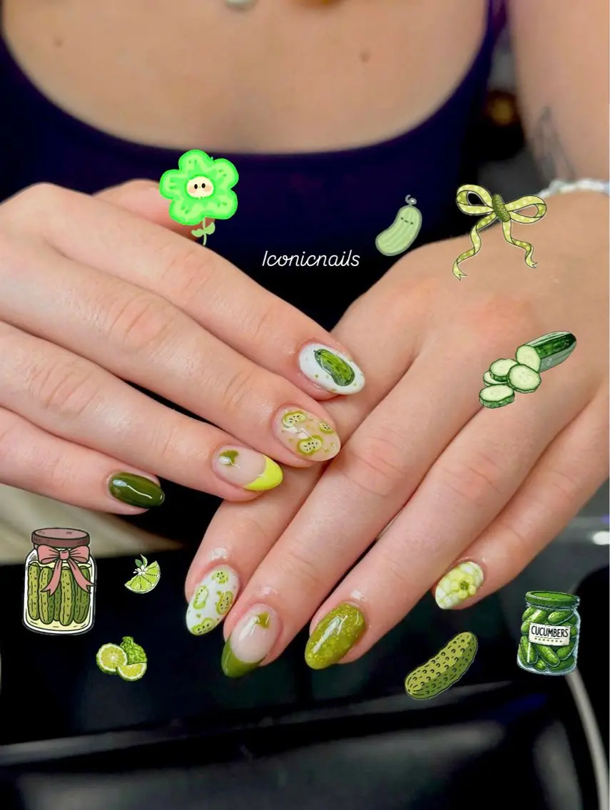 ネイル グリーン Iconic Nailのネイルデザイン