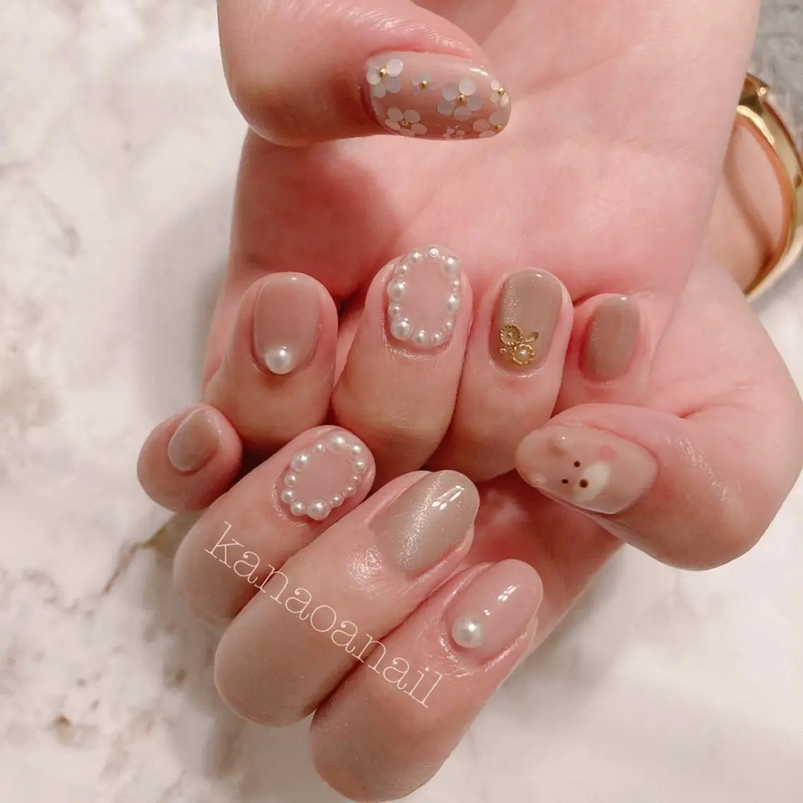 ネイル 地爪育成💅 kanaoanailのネイルデザイン