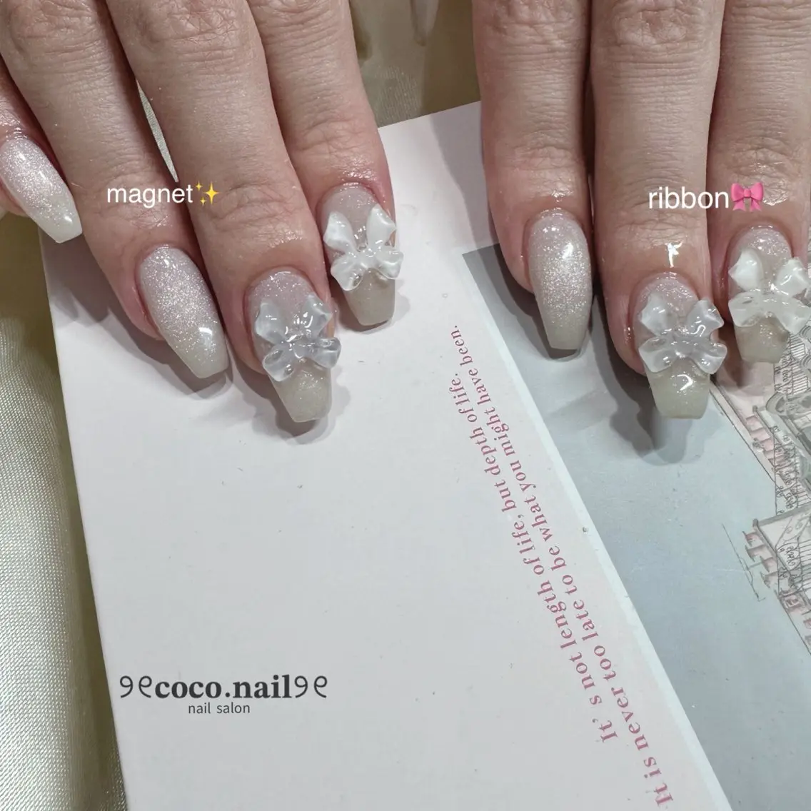 ネイル ハンドネイル フットネイル lili.nail y2k/長さ出しのネイルデザイン