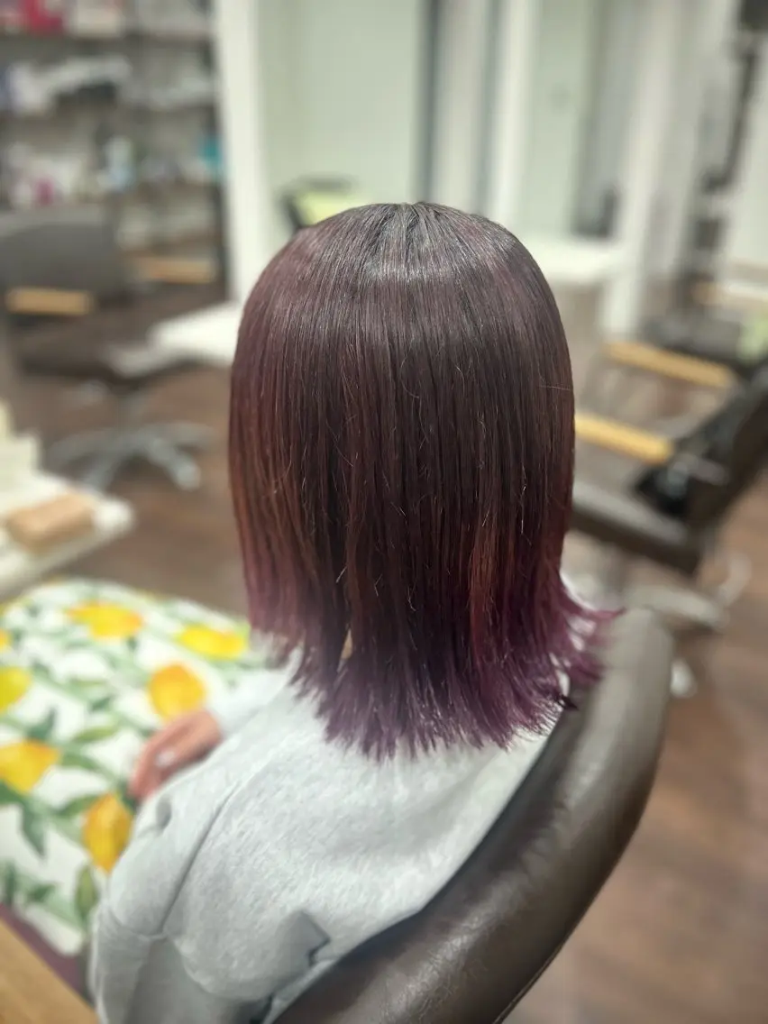 ミディアム カラー ヘアアレンジ 🤍 minaのヘアスタイル