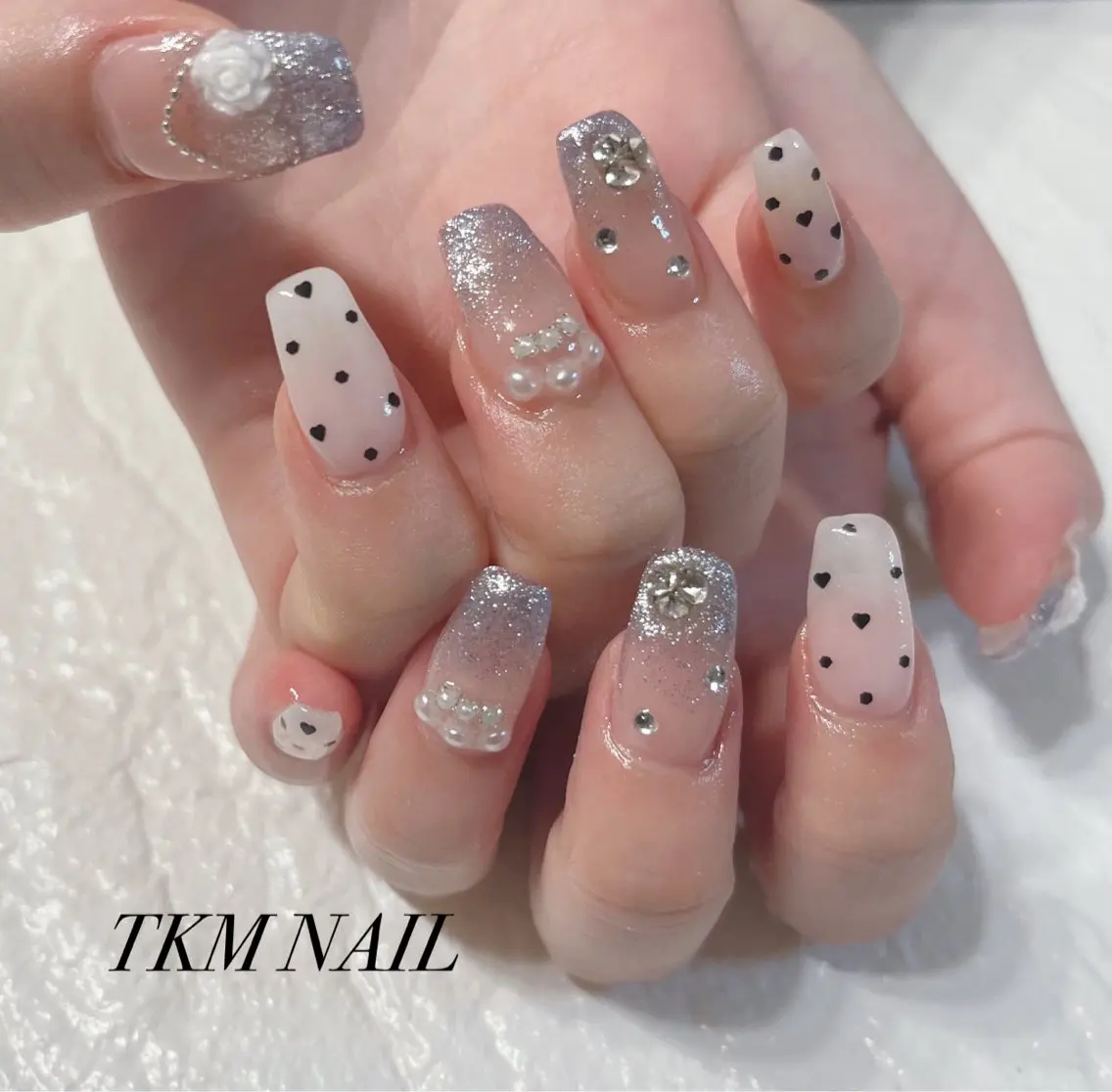 ネイル キラキラネイル 持ち込み ______ TKM  NAILのネイルデザイン