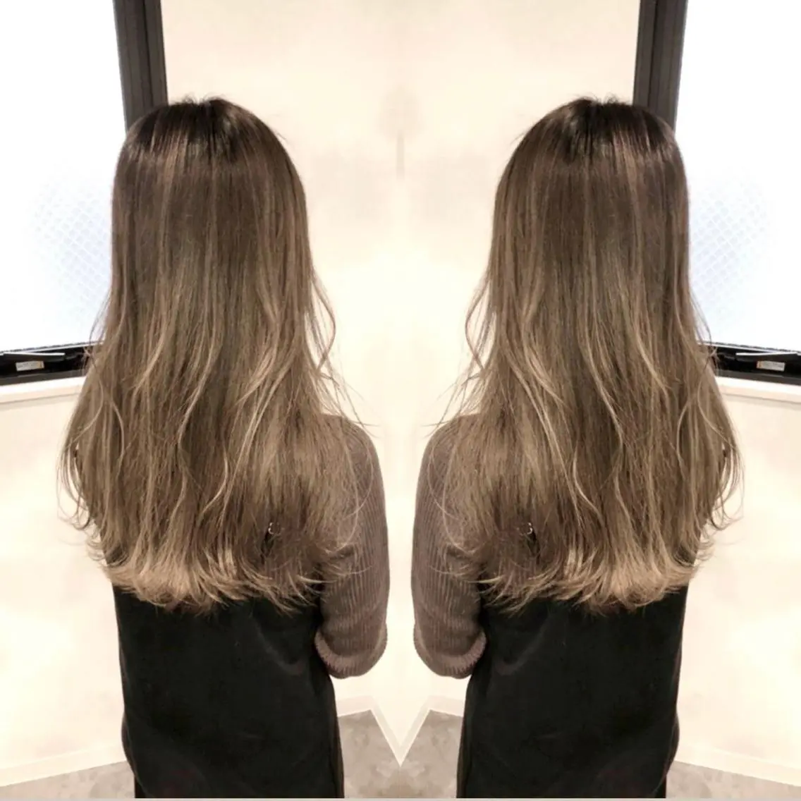 カラー タニ ユウのヘアスタイル