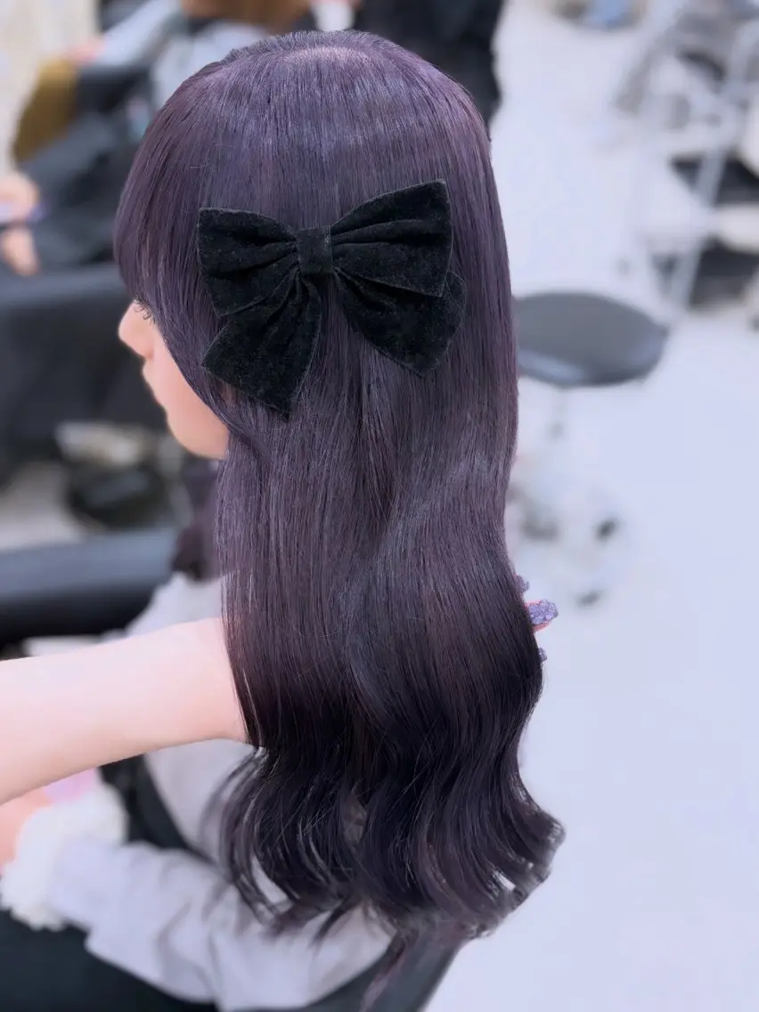 カラー ヘアカラー トリートメント ベージュ・ラベンダー カラー🎀りりのヘアスタイル