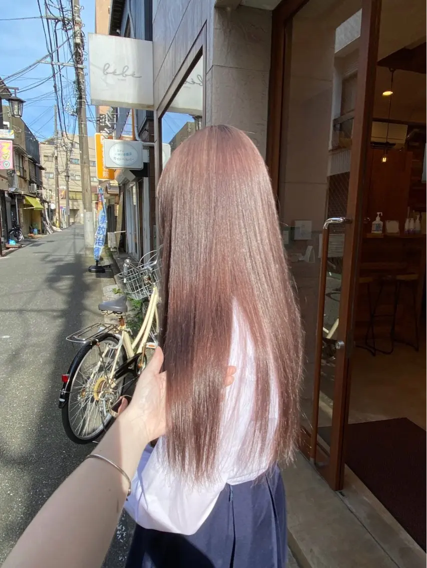 ロング ヘアカラー トリートメント MORISHITA HARUKAのヘアスタイル