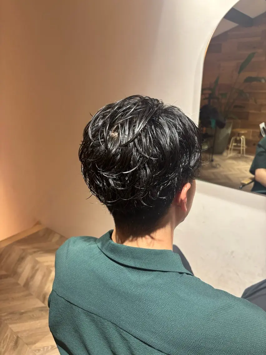 ショート パーマ メンズ メンズパーマ シャドーパーマ 咲月/似合わせカット /ボブ/ショートのヘアスタイル
