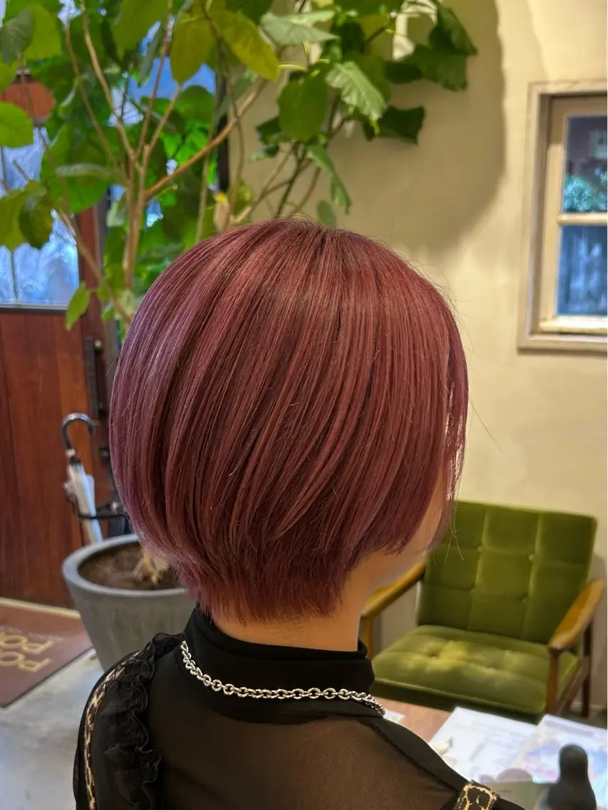 ショート ケアカラー 大髙 まりののヘアスタイル