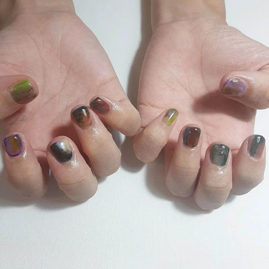 ネイル ジェルネイル 持ち込み ニュアンスネイル ショートネイル owlnail /持込みデザイン専門のネイルデザイン