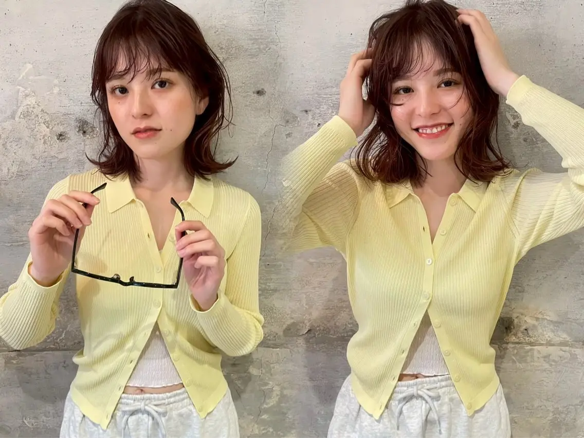 ミディアム パーマ カット パーマ トリートメント L'or Kyoto 【ロルキョウト】のヘアスタイル
